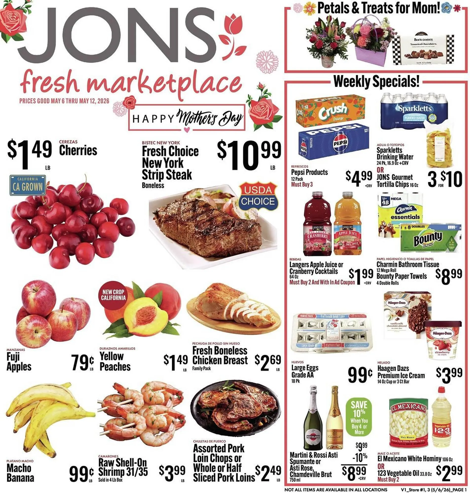Weekly promotion Jons International weekly ad spanning from May 6 to May 12 2026 - Page 1 for Catalogue 365