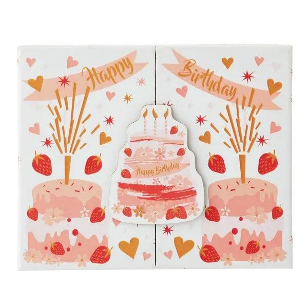 Vivid Wrap Birthday Cake Gift Card Box