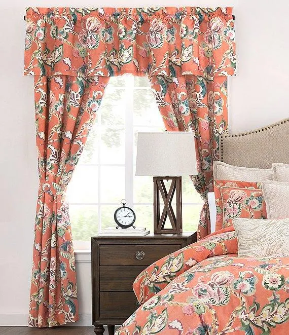 Cara Floral Print Window Treatment