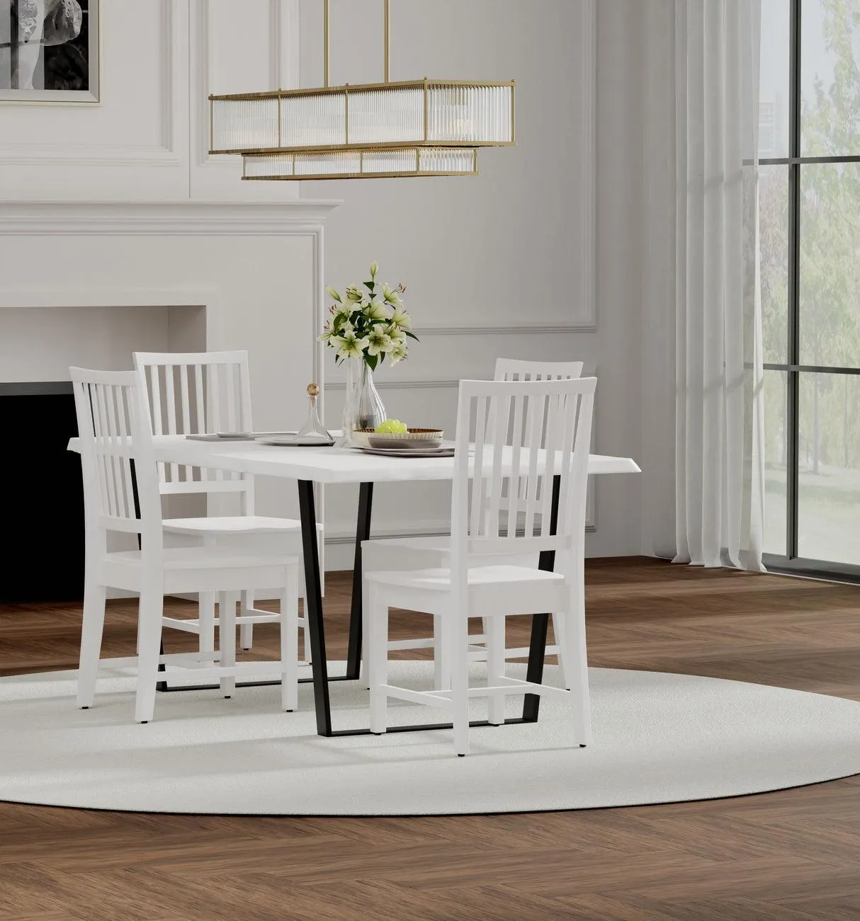 Hudson Dining Chair, Whitewash
