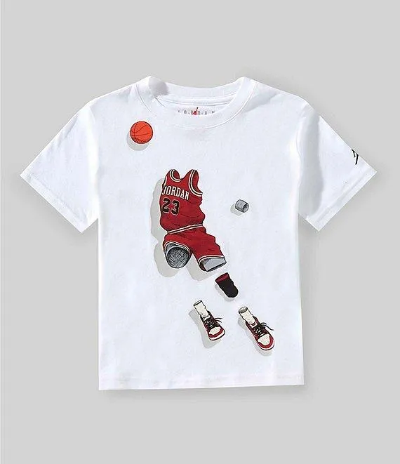 Little Boys Short Sleeve Ghost Man T-Shirt