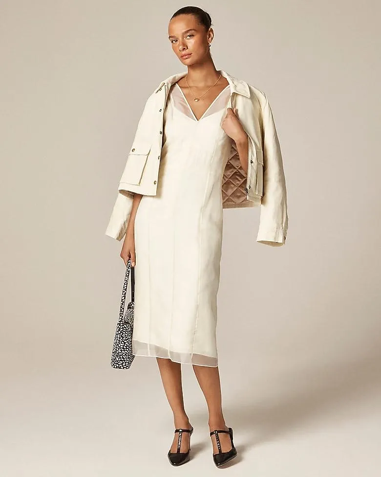 Collection layered organza shift dress