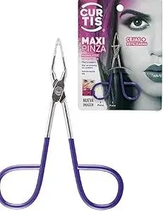 PROFESSIONAL Salon TWEEZERS with Easy Scissor Handle, The BEST PRECISION EYEBROW TWEEZERS Men/Women; PORTABLE Beauty tool for facial Hair, Ingrown Hair, Blackhead; Purple MADE IN MEXICO (UPDATED)