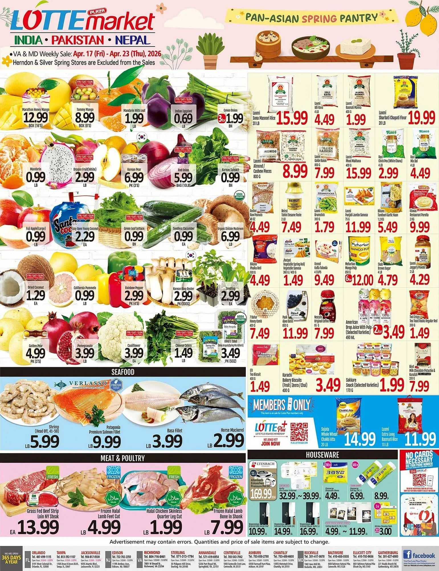 Weekly ad Lotte Plaza Market weekly ad from April 17 to April 23 2026 - Page 1