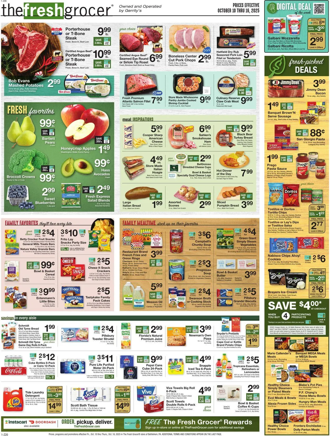 Weekly ad Gerrity's Supermarkets Current weekly ad from October 9 to October 16 2025 - Page 1