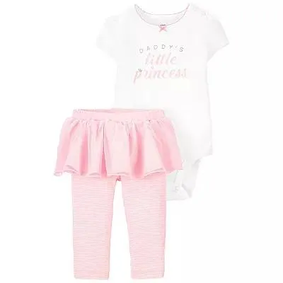 Baby Girl Carter's 2-Piece Daddy's Princess Bodysuit & Tutu Pant Set