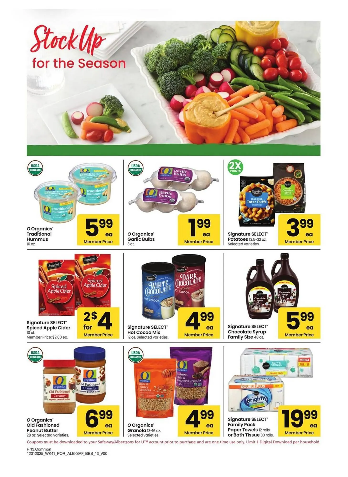 Weekly promotion Albertsons weekly ad spanning from December 1 to January 4 2026 - Page 13 for Catalogue 365