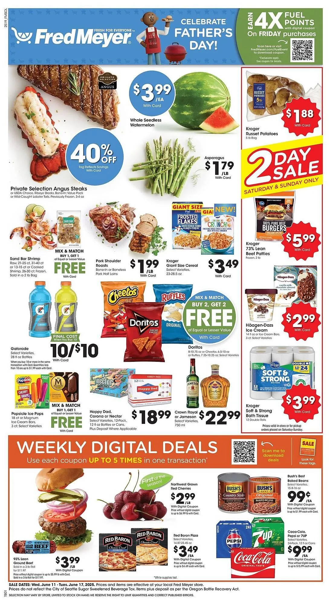 Weekly ad Fred Meyer Weekly Ad from June 11 to June 18 2025 - Page 1