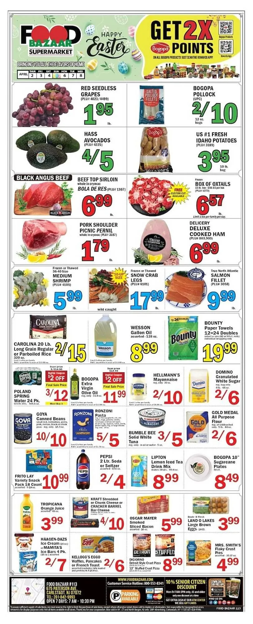 Weekly promotion Food Bazaar circular spanning from April 2 to April 8 2026 - Page 1 for Catalogue 365