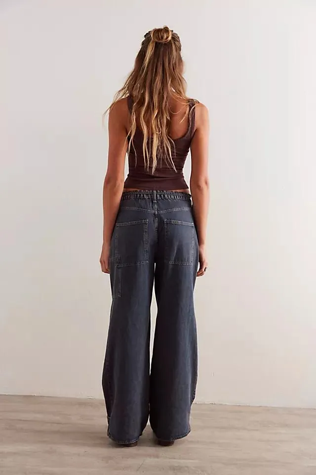 CRVY Outlaw Wide-Leg Jeans