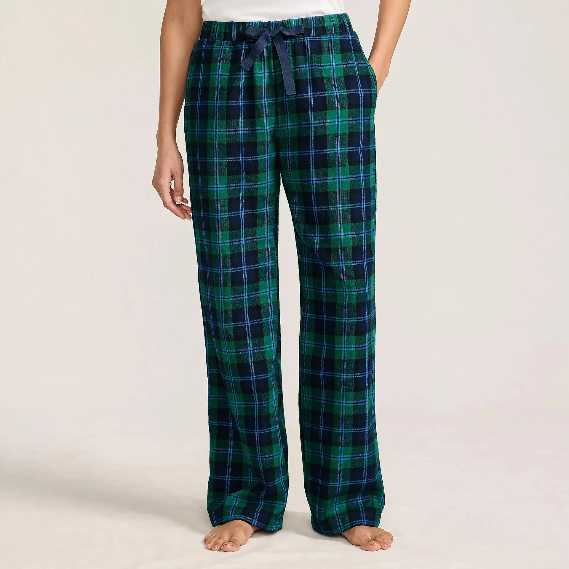 Women's Flannel Wide Leg Sleep Pants