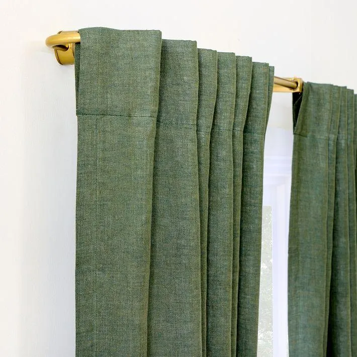 European Flax Linen Blackout Curtain