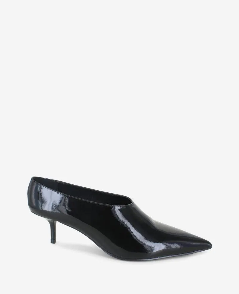 Linxie Patent High Vamp Pump - BLACK PATENT