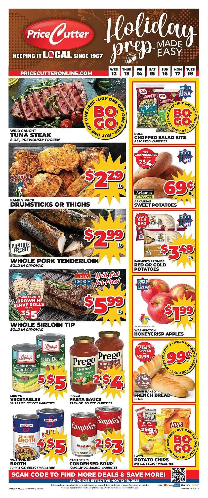Weekly ad Price Cutter weekly ad from November 12 to November 18 2025 - Page 1