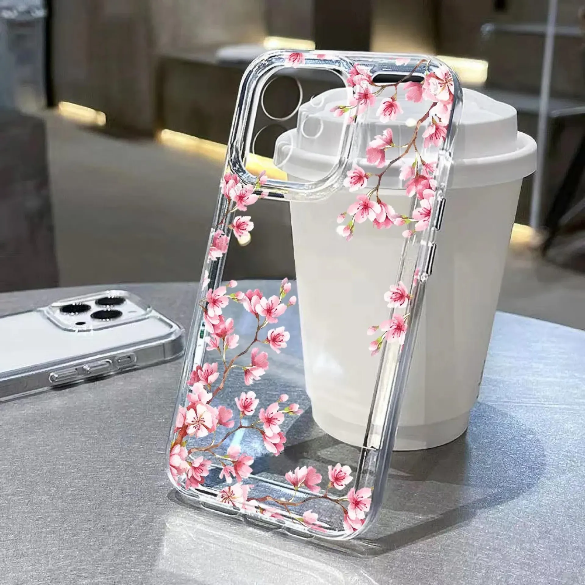 Funda de flores para iPhone 11, fundas para iPhone 15, 12, 13, 14, 16 Pro Max, X, XR, XS Max, 14, 15 Plus, 16Pro, funda transparente a prueba de golpes para iPhone 16
