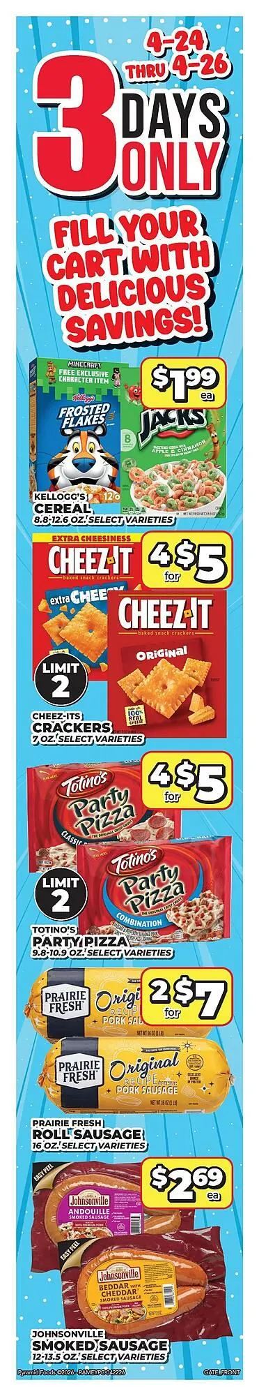 Weekly ad Price Cutter weekly ad from April 24 to April 26 2026 - Page 1