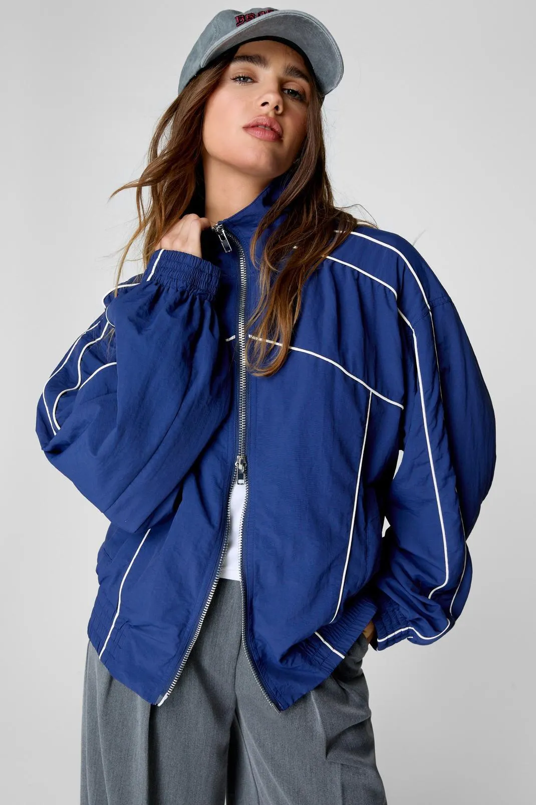 Nylon Windbreaker Jacket