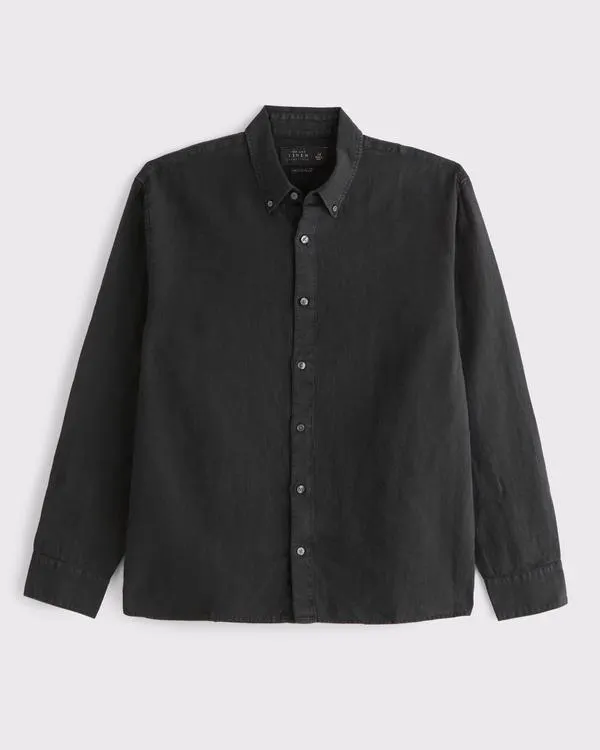 Linen Button-Up Shirt