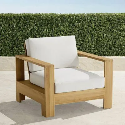 Boretto Lounge Chair in Natural Teak