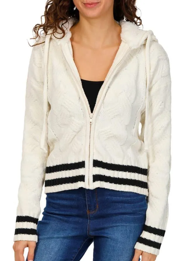 Derek Heart Juniors Sherpa Zippered Hoodie