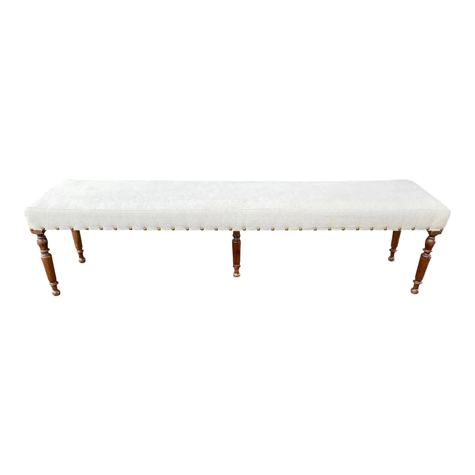 Vintage King Size Upholstered Bench With Nailhead Trim from ABC Carpet & Home