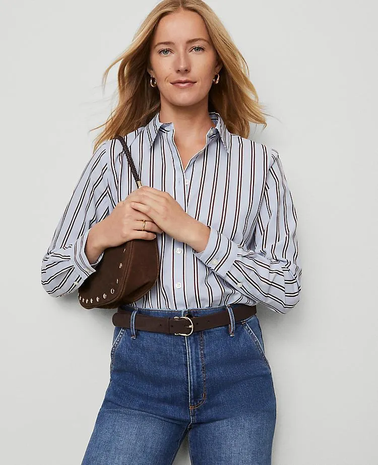 Weekend Collection Striped Relaxed Perfect Shirt