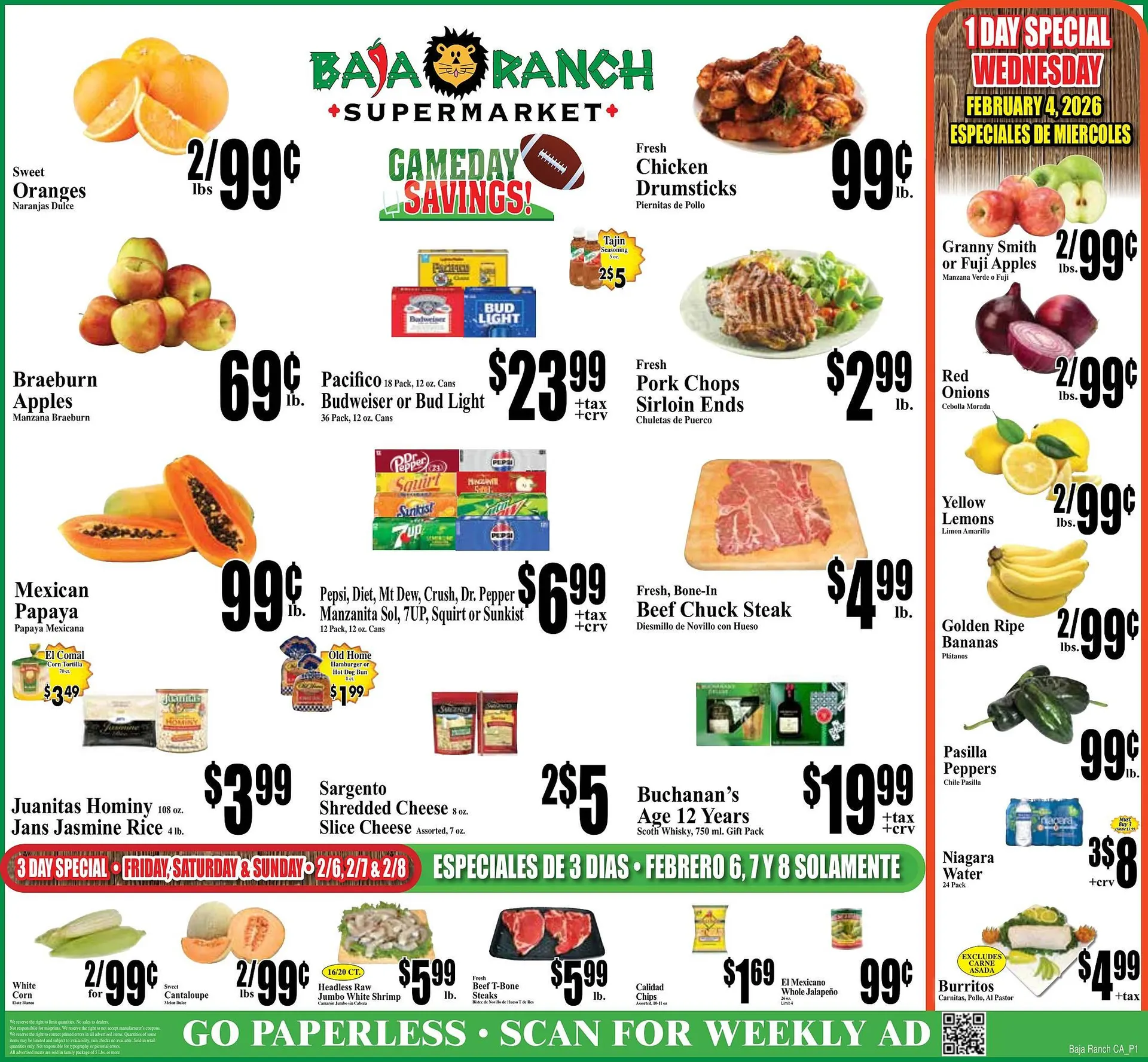 Weekly ad Baja Ranch weekly ad from February 4 to February 10 2026 - Page 1