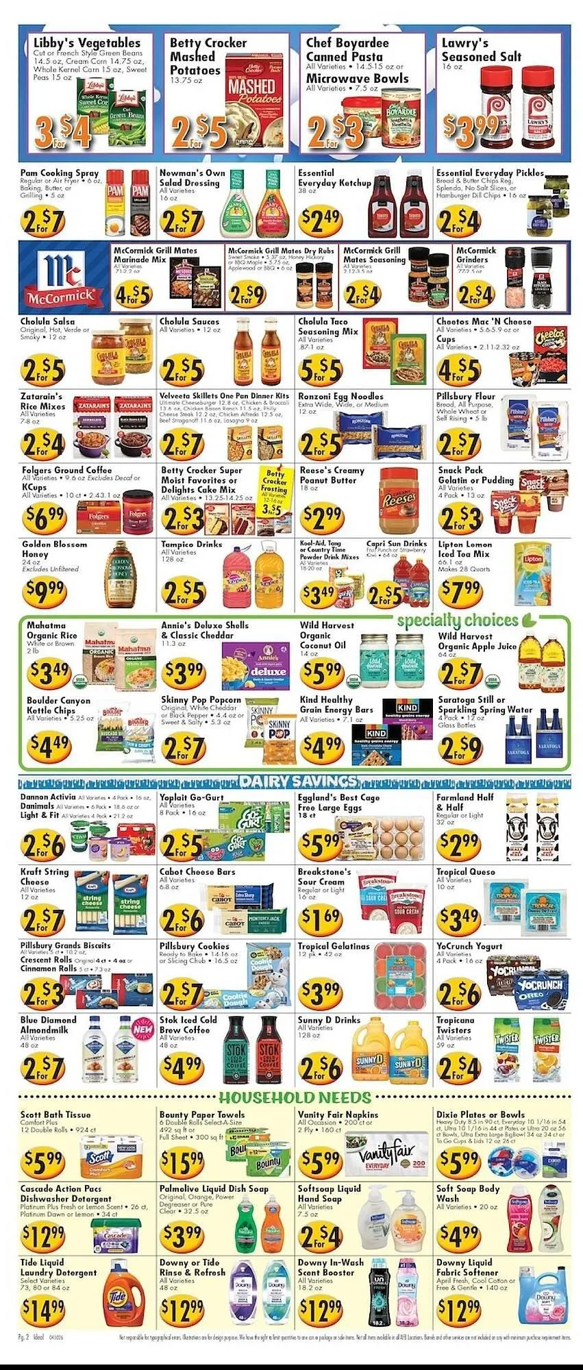 Weekly ad Ideal Food Basket circular from April 10 to April 16 2026 - Page 2