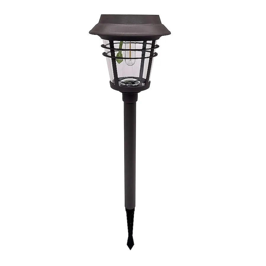 Harbor Breeze Round Path 15 -Lumens Black Solar LED Outdoor Path Light ( 3500-K )