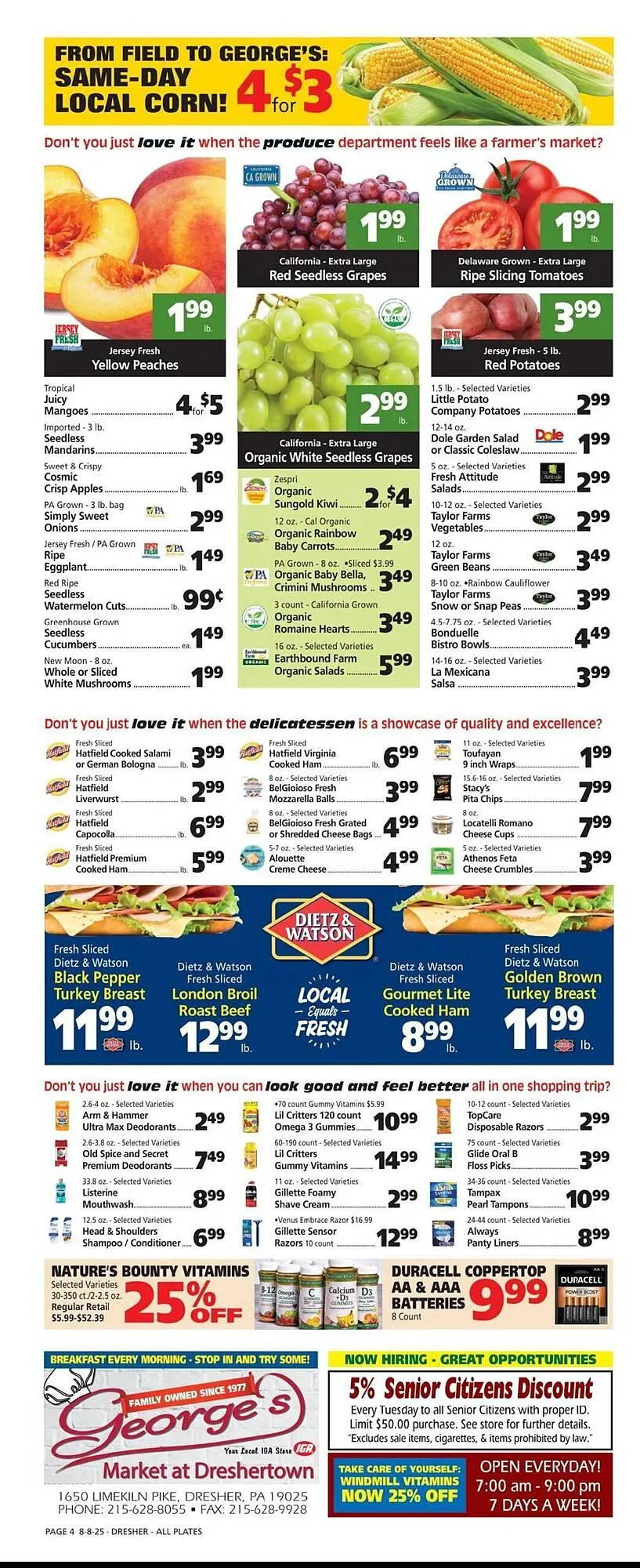 Weekly ad George's Market Weekly Ad from August 8 to August 14 2025 - Page 4