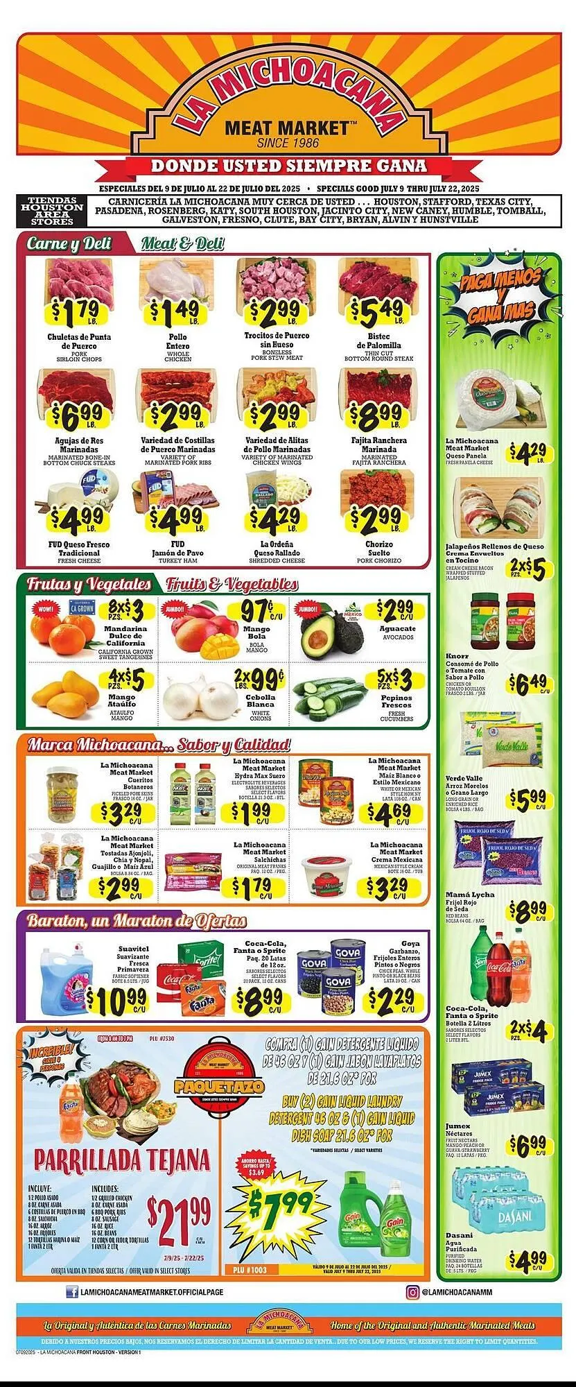 La Michoacana Weekly Ad - 1