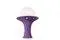 Purple Ceramic Goblet Vase Lamp from Doria, 1970s