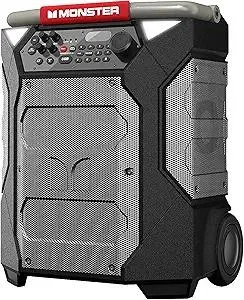 Monster Rockin’ Roller 270 Indoor/Outdoor Portable Bluetooth Speaker | up to 200W of 270 Degree Sound & up to 100 Hours of Playtime