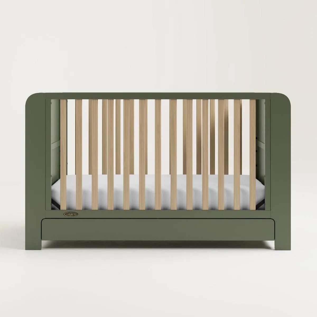 Read-With-Me 4-In-1 Convertible Crib With Drawer
