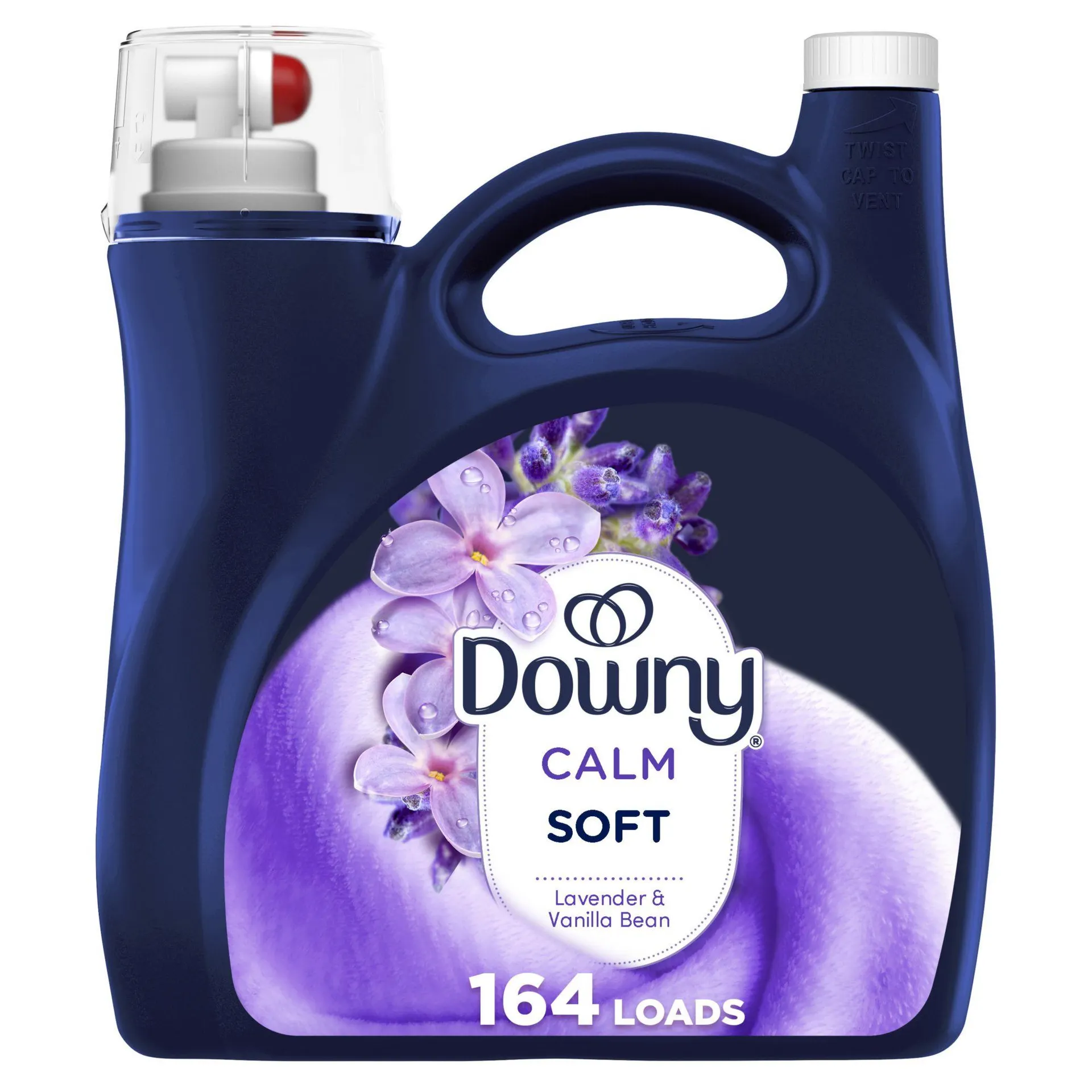 Downy Ultra Soft Calm Fabric Softener, 164 loads/111 fl. oz. - Lavender and Vanilla Bean