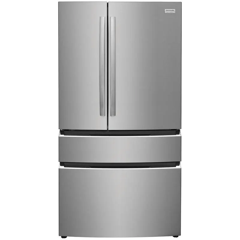 Frigidaire 36 in. 22.1 cu. ft. Counter Depth 4-Door French Door Refrigerator with Internal Water Dispenser - Stainless Steel