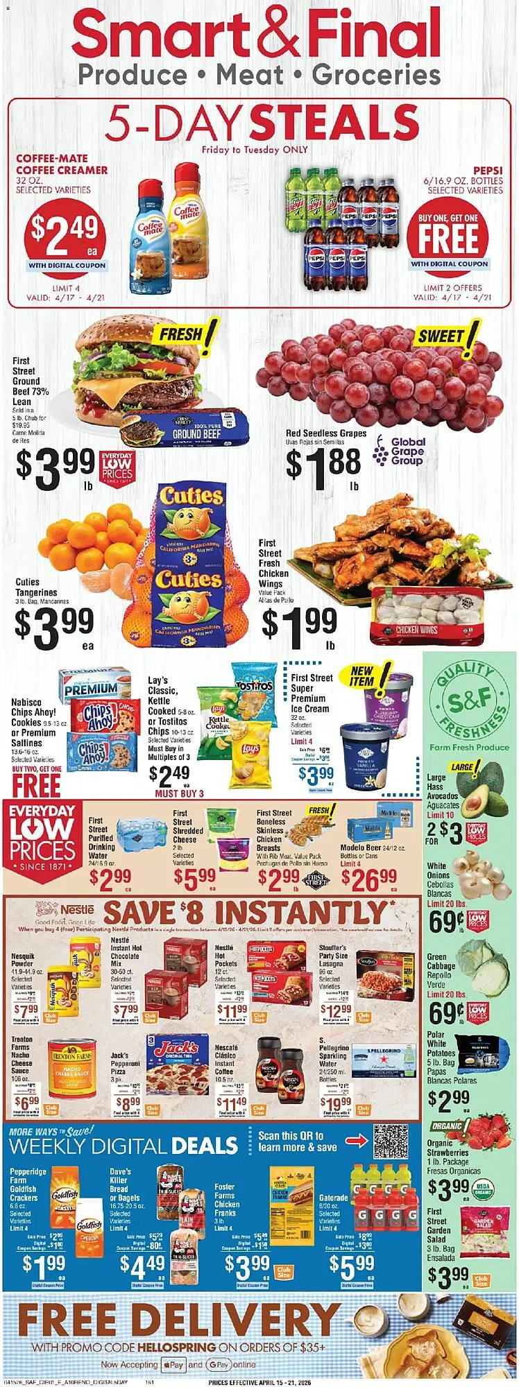 Weekly ad Smart & Final weekly ad from April 17 to April 22 2026 - Page 1