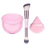 Doll 10 Doll Skin Pink Power Pressed Powder with Brush & Powder Puff