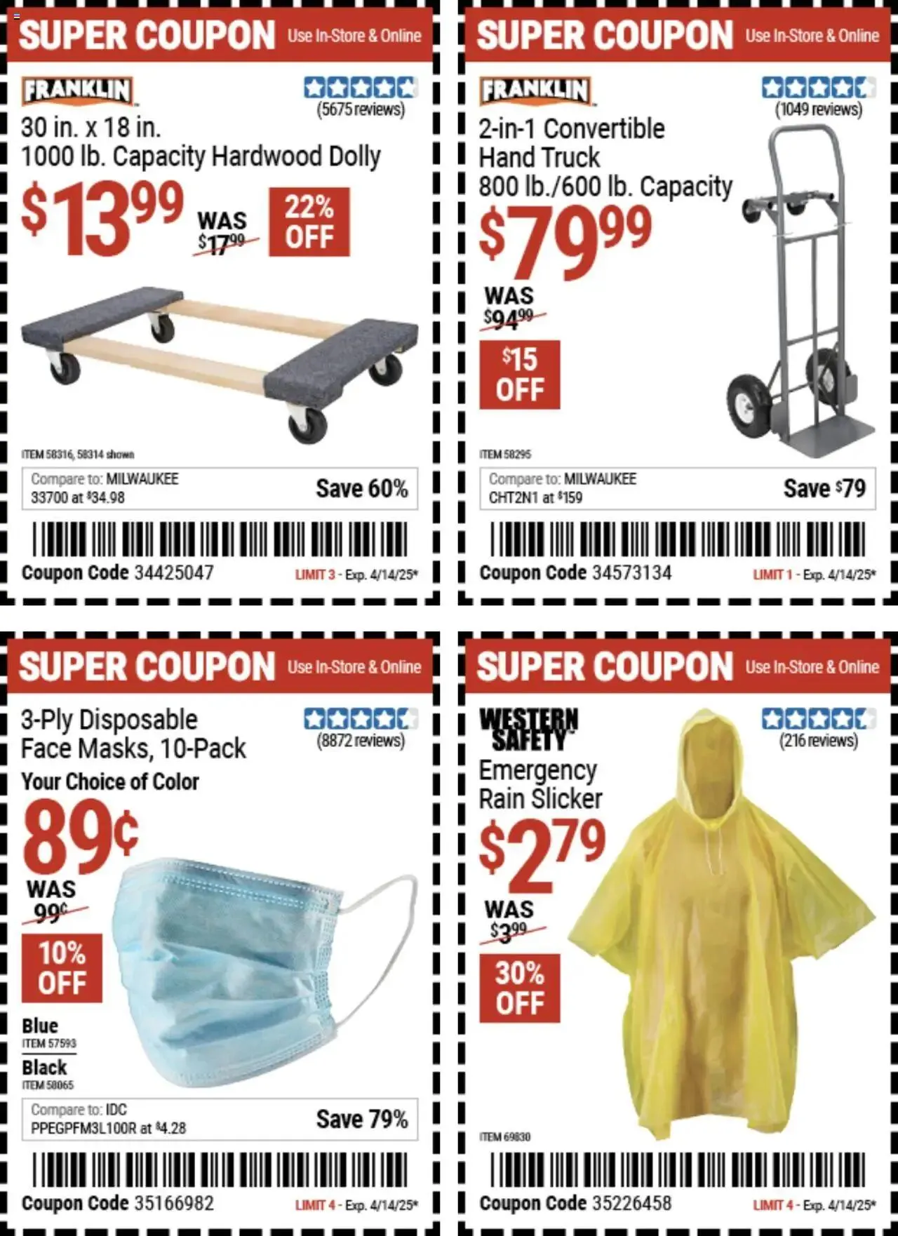 Weekly ad Harbor Freight Spring Coupons from March 24 to April 14 2025 - Page 9