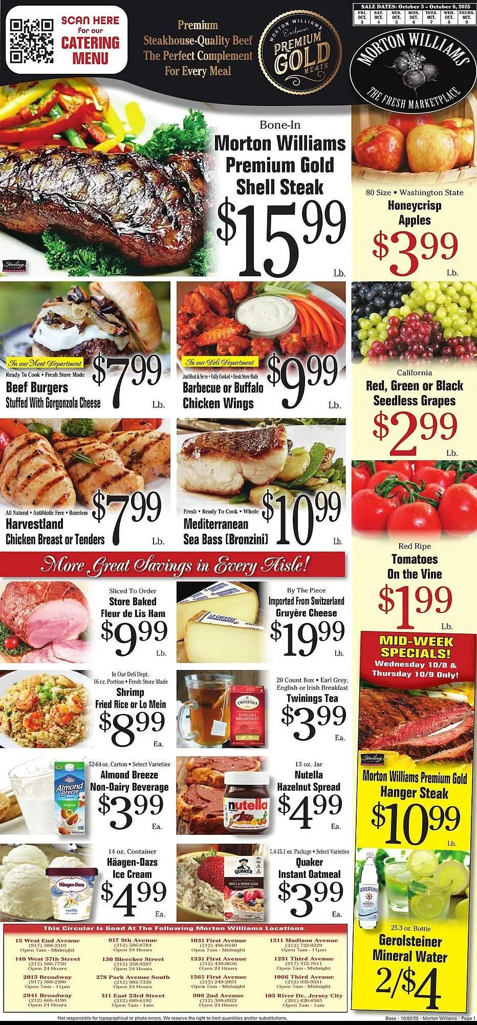 Weekly ad Morton Williams weekly ad from October 3 to October 9 2025 - Page 1