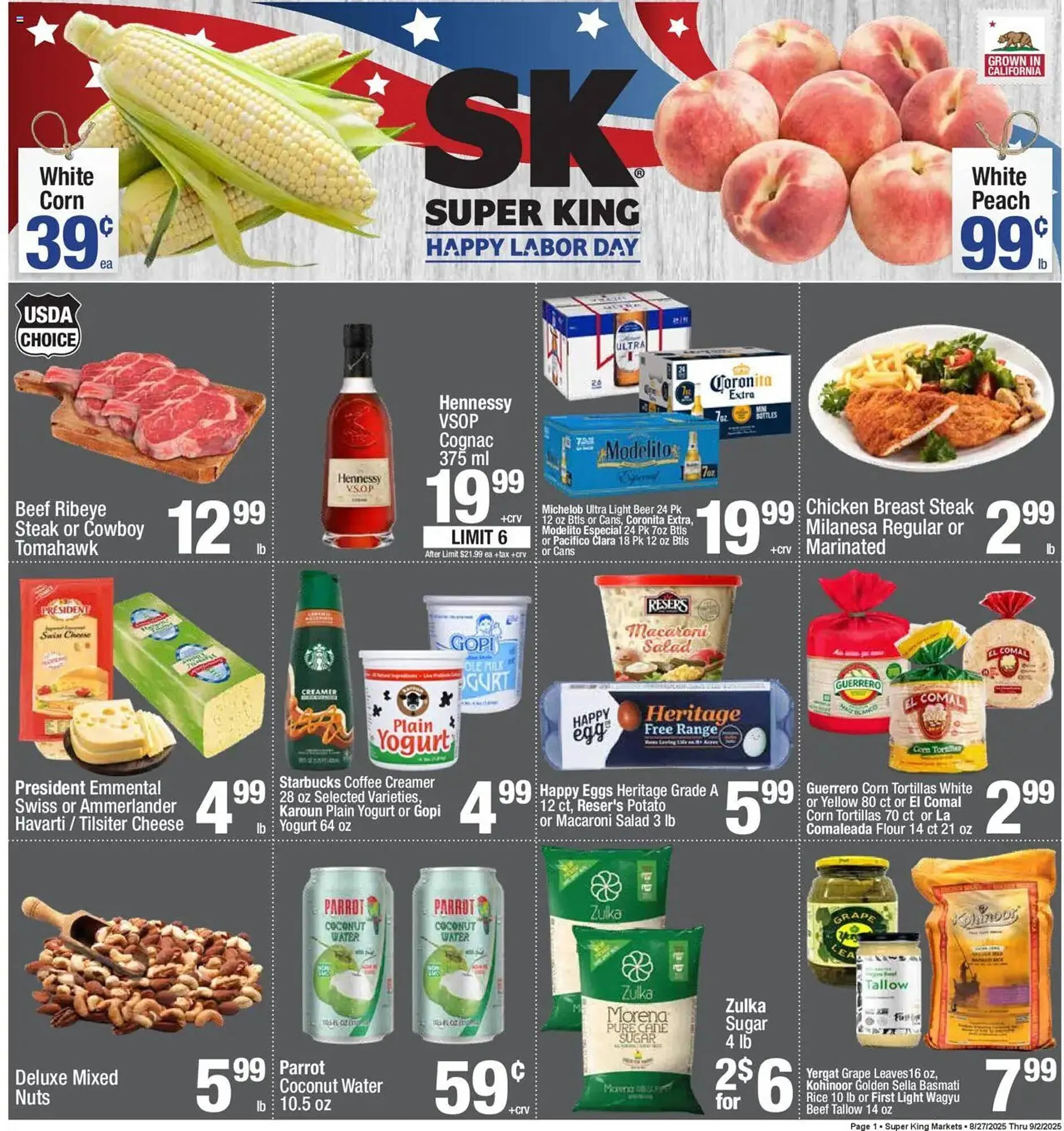 Weekly ad Super King Markets Weekly Ad from August 27 to September 2 2025 - Page 1