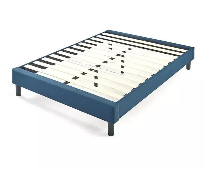 Curtis Navy Full Upholstered Platform Bed