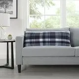 Member's Mark Plaid Faux Fur Decorative Pillow 14" x 36"