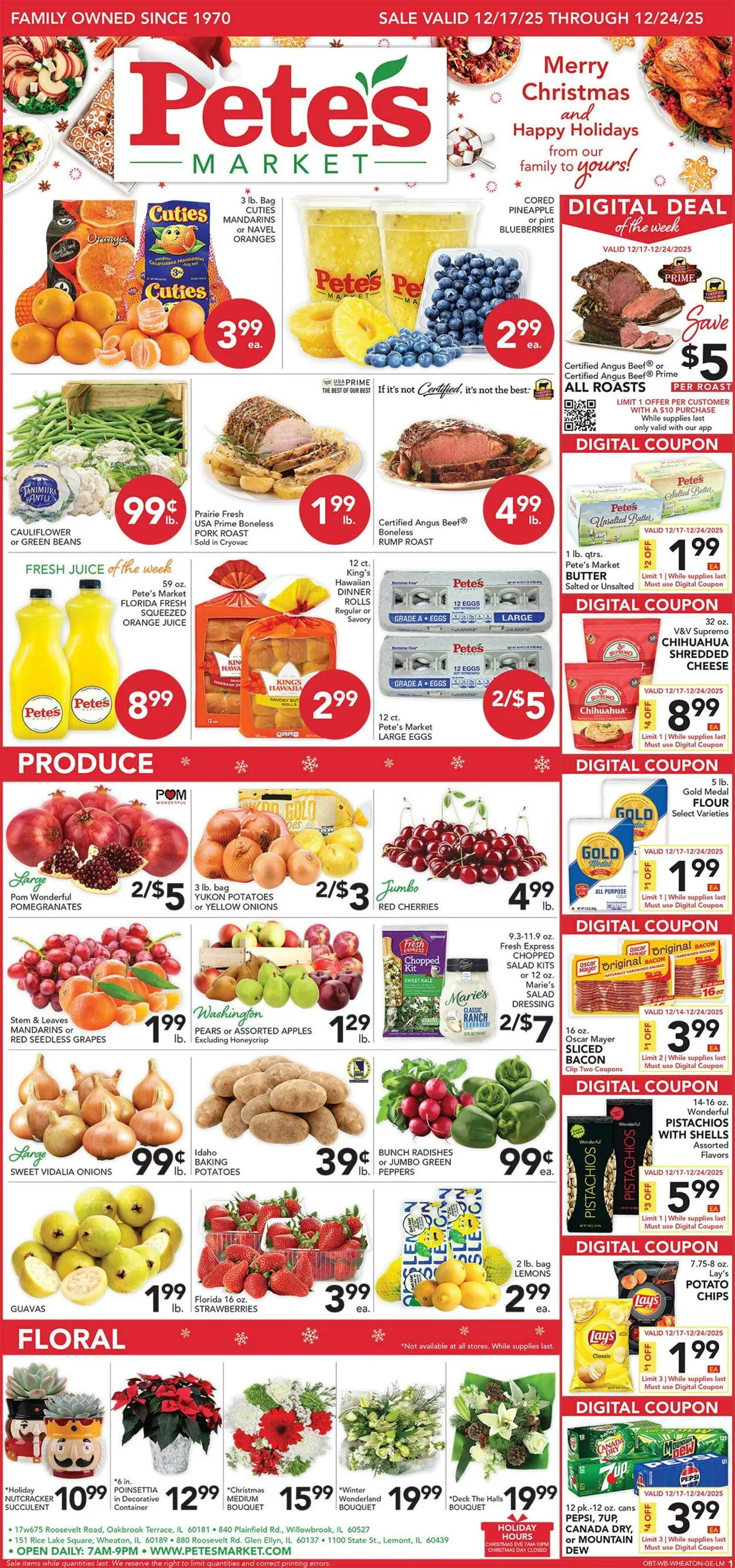 Weekly ad Pete's Fresh Market Current weekly ad from December 17 to December 23 2025 - Page 1