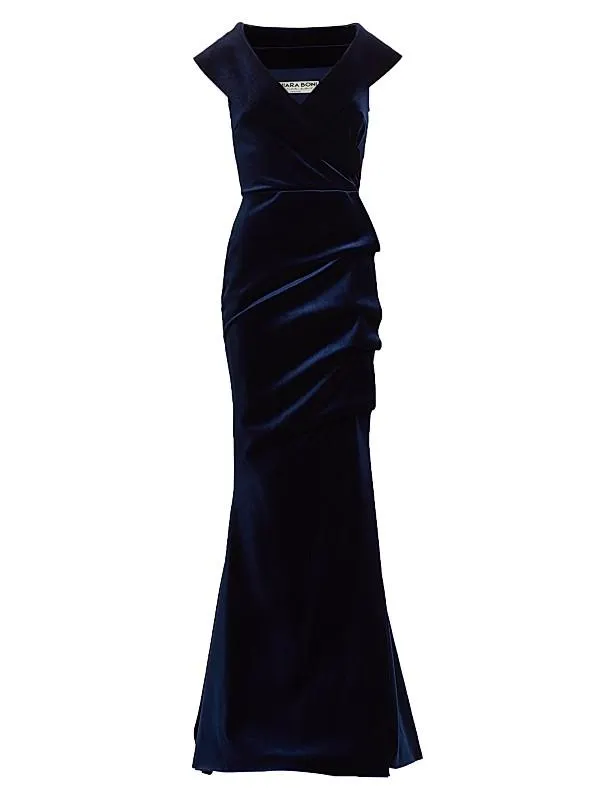 Velvet V-Neck Gown