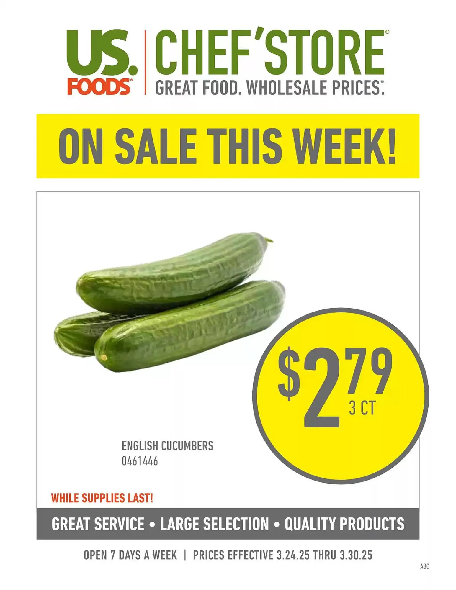 US Foods Chefs Store Weekly Ad - 1