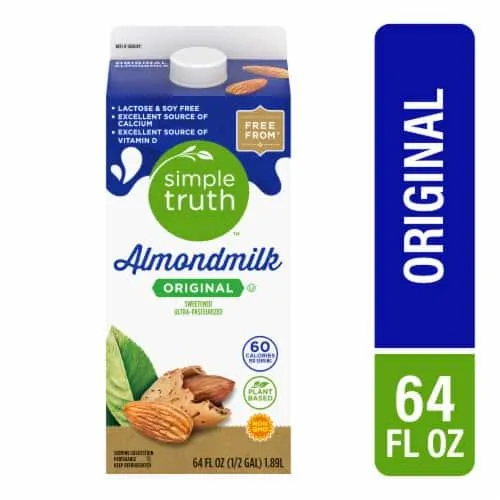 Simple Truth® Dairy Free Original Almond Milk Half Gallon