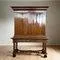 Antique Biedermeier Stollen Cabinet in Walnut & Oak, 1830