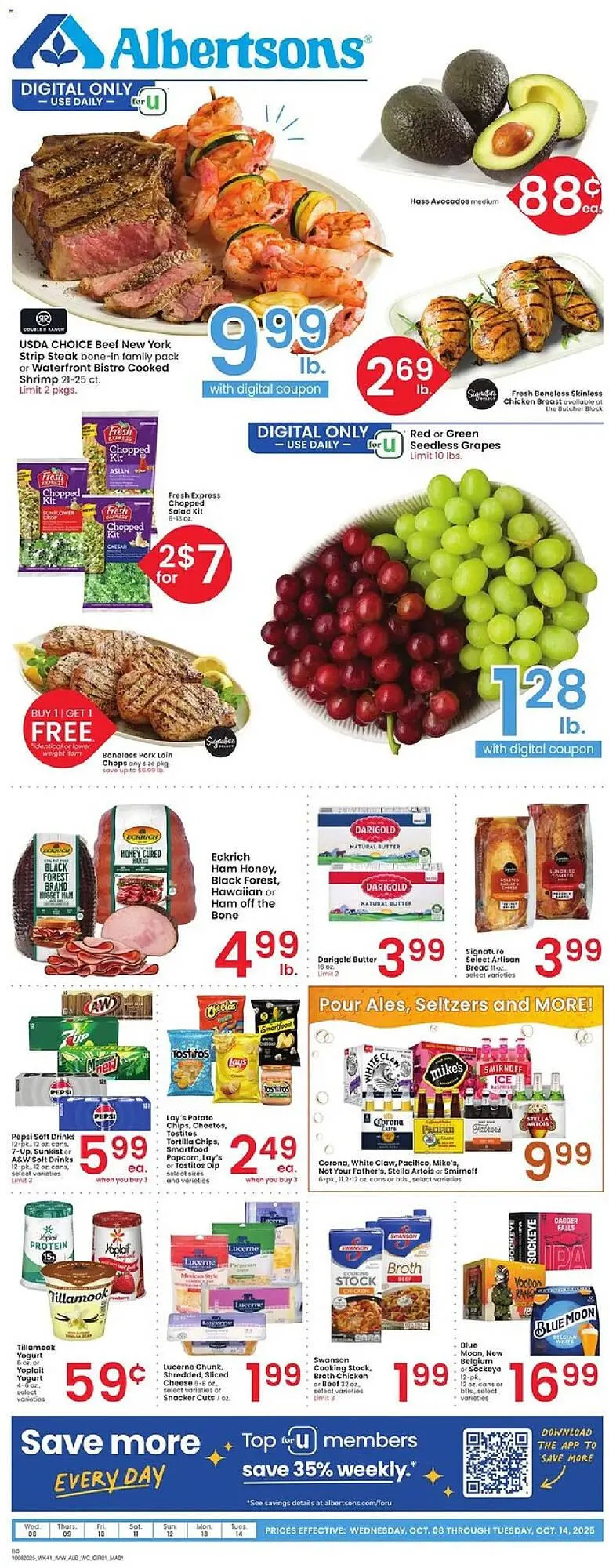 Weekly ad Albertsons weekly ad from October 8 to October 15 2025 - Page 1