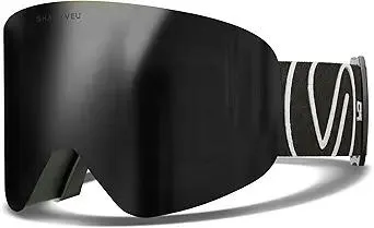 ShadyVEU Snowboard Ski Anti Fog TPU Adjustable 100% UV400 Interchangable Lens Mens Womens Goggles